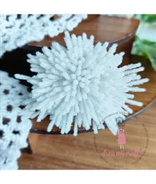 Dress My Craft Flower Stamen (støvdragere) - Sugar Thread Pollen / White