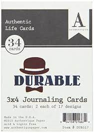 Authentique Life Cards - Durable (toppers)