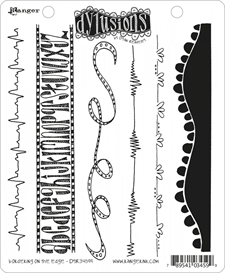 Cling Rubber Stamp Set - Dylusions / Bordering on the Edge