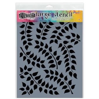 Dylusion Stencil LARGE (9x12") - Fronds Of Foliage