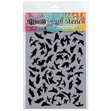 Dylusion Stencil SMALL (5x8") - Breeze Of Birds