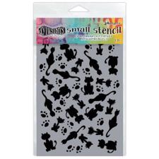 Dylusion Stencil SMALL (5x8") - It’s Raining Cats