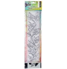 Dylusion Clear Stamp & Stencil Set - 12" Large Leaf Border (stor)