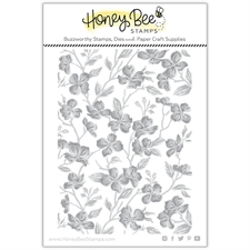 Honey Bee Stamps Embossing Folder - Dogwood Blooms
