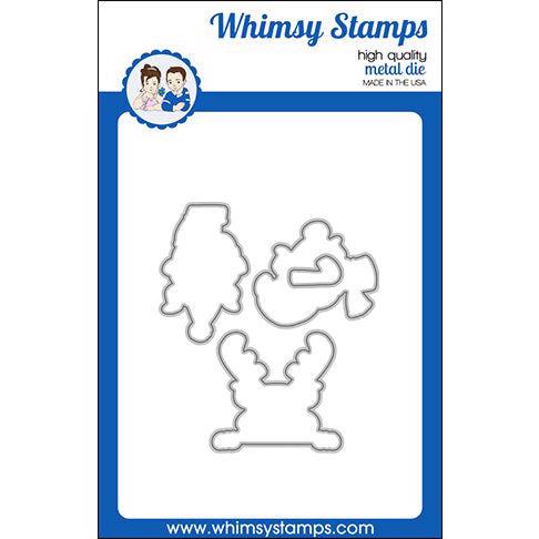 Whimsy Stamps DIE - Dragon Holiday Peekers Outlines