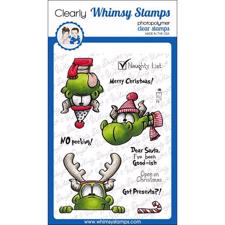 Whimsy Stamps Clear Stamp - Dragon Holiday Peekers