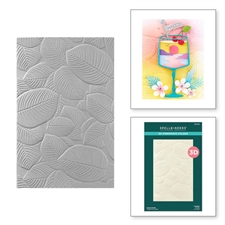 Spellbinders Embossing Folder - 3D Happy Hour / Lush Leaves