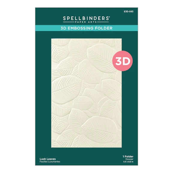 Spellbinders Embossing Folder - 3D Happy Hour / Lush Leaves