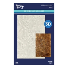 Simon Hurley by Spellbinders Embossing Folder - 3D Bark