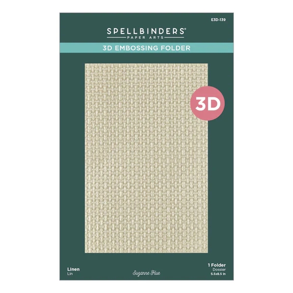 Spellbinders Embossing Folder - 3D Linen