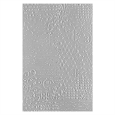 Spellbinders Embossing Folder - 3D Beautifully Imperfect / Distress Mix