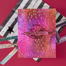 Spellbinders Embossing Folder - 3D Beautifully Imperfect / Distress Mix