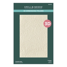 Spellbinders Embossing Folder - 3D Beautifully Imperfect / Crackle Paint