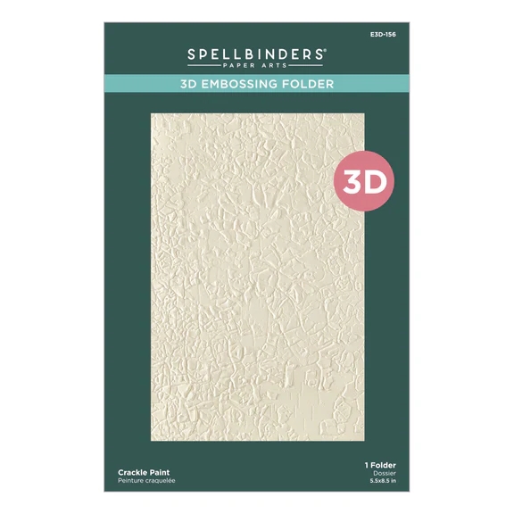 Spellbinders Embossing Folder - 3D Beautifully Imperfect / Crackle Paint