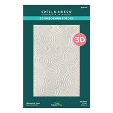 Spellbinders Embossing Folder - 3D Whimsical Village / Skies