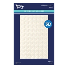 Simon Hurley by Spellbinders Embossing Folder - 3D Rattan Cane