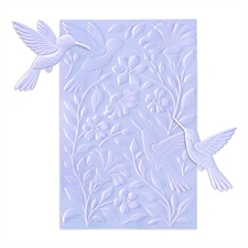 Simon Hurley by Spellbinders Embossing Folder & Die - 3D Hummingbird Garden