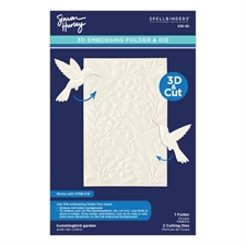 Simon Hurley by Spellbinders Embossing Folder & Die - 3D Hummingbird Garden
