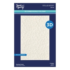Simon Hurley by Spellbinders Embossing Folder & Stencil - 3D Flowing Florals Bundle