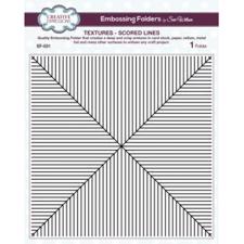 Creative Expressions Embossing Folder - 8x8" / Scored Lines