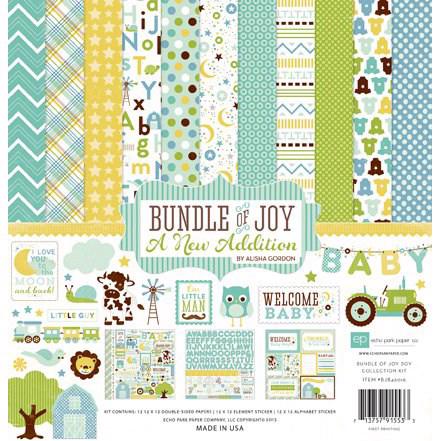 Echo Park Paper Collection Pack -  Bundle of Joy 2 (NEW) / Boy