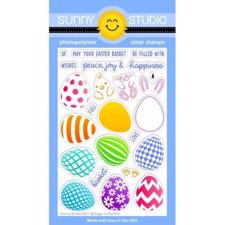Sunny Studio Stamps - Clear Stamp / Eggs to Dye For
