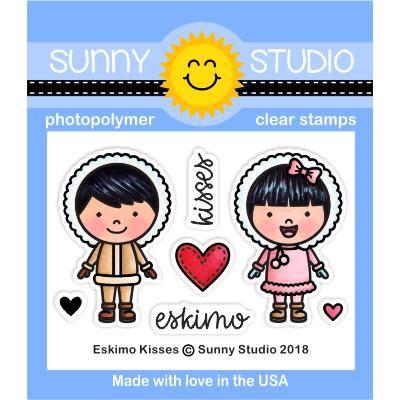 Sunny Studio Stamps - Clear Stamp / Eskimo Kisses