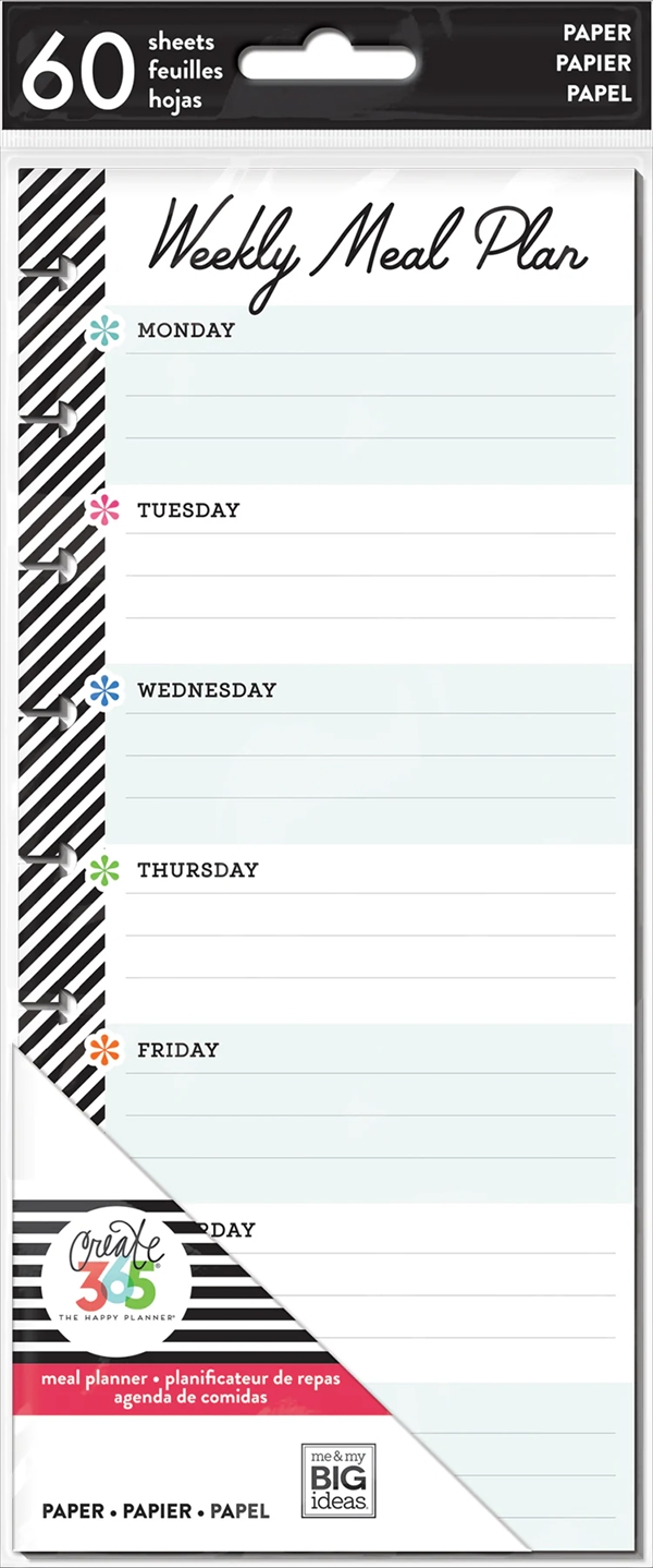 Happy Planner / Create 365 - Half Sheet Meal Planning (std)