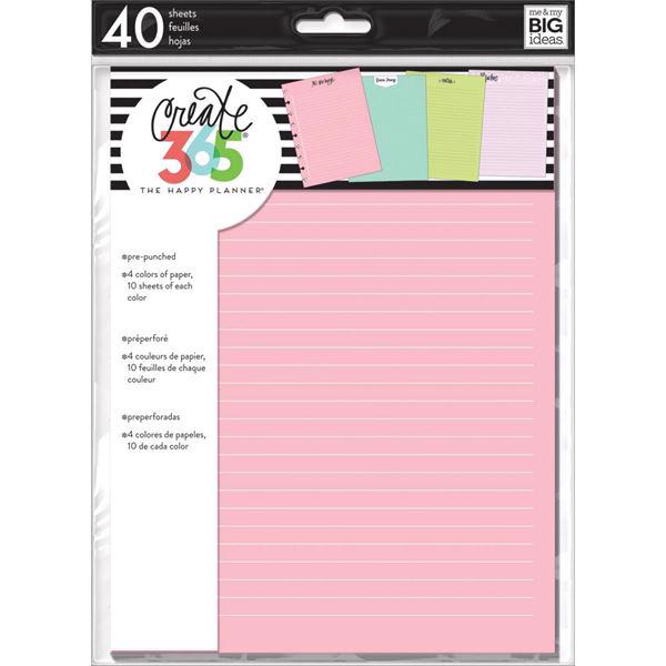 Happy Planner / Create 365 - Classic Planner COLORED Fill Paper (std)