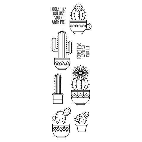 Clear Singles Stamp - Succulents