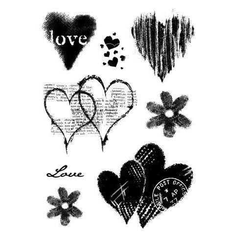 Clear Singles Stamp - Heart Collection