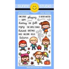 Sunny Studio Stamps - Clear Stamp / Fall Kiddos