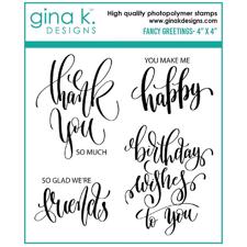 Gina K Design Clear Stamps - Fancy Greetings