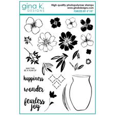 Gina K Design Clear Stamps - Fearless Joy