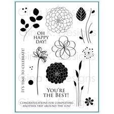 Gina K Design Clear Stamps - Flower Builders