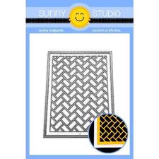 Sunny Studio Stamps - DIES / Frilly Frames - Herringbone