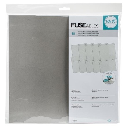 Fuse Photo Sleeves - Fuse Clear Sheets 12x12"