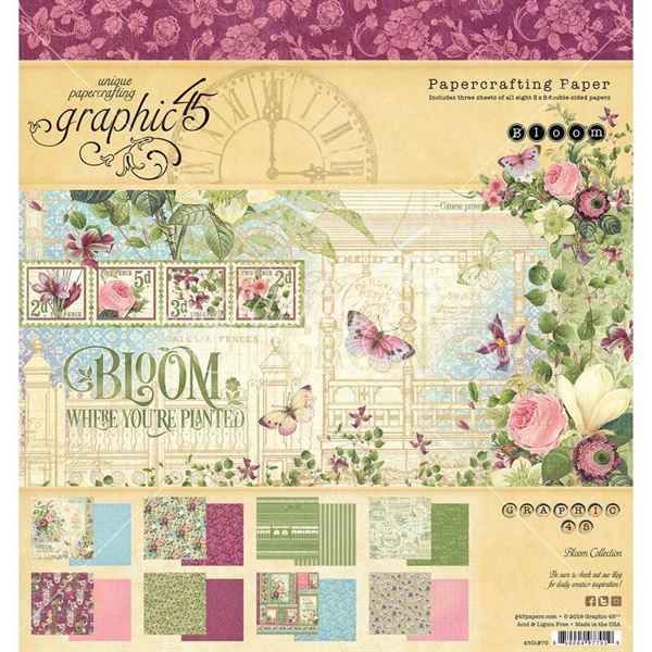 Graphic 45 Paper Pad 8x8" - Bloom