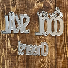 Gittes Eget Design Dies - Frisk Font / Mini Tekster SKÅL m.m.