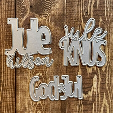 Gittes Eget Design Dies - Frisk Font / Mini Tekster JUL