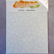 Gittes Eget Design Stencil 6x6" - Coffee Beans