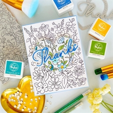 PinkFresh Studios Cling Stamp - Garden Medley