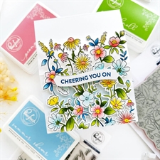 PinkFresh Studios Cling Stamp - Garden Medley