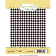 Taylored Expressions Stamps - Background / Gingham Check