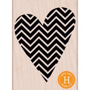 Wood Stamp - Patterned Heart