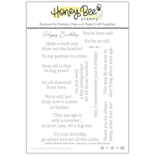 Honey Bee Stamps Clearstamp - Inside: Snarky Birthday Sentiments