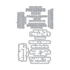 Hero Arts Letterpress + Foil & Cut - Here for the Presents