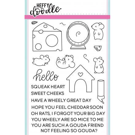 Heffy Doodle Clear Stamps - Hello Squeakheart