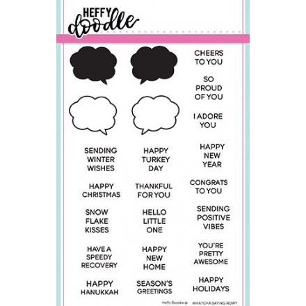 Heffy Doodle Clear Stamps - Whatcha Sayin\' NOW
