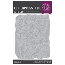Hero Arts Letterpress & Foil Plate - Scattered Shells